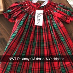 Christmas smock dress
